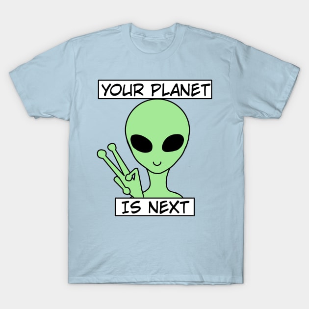 Trippy Alien T-Shirt by Mavis Fox